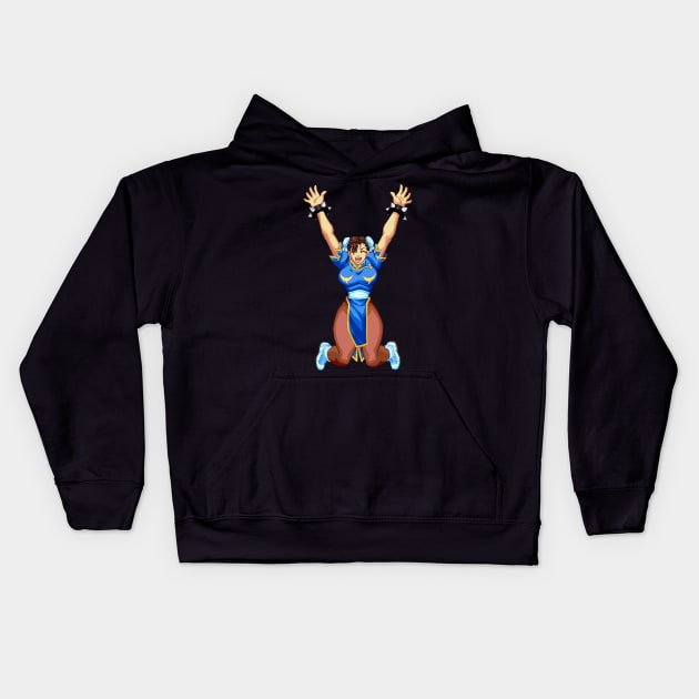 chun-li Kids Hoodie by allysontx